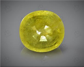 Natural Heated & Treated Yellow Sapphire Certified 5.98 (CTS) ( 88628 )